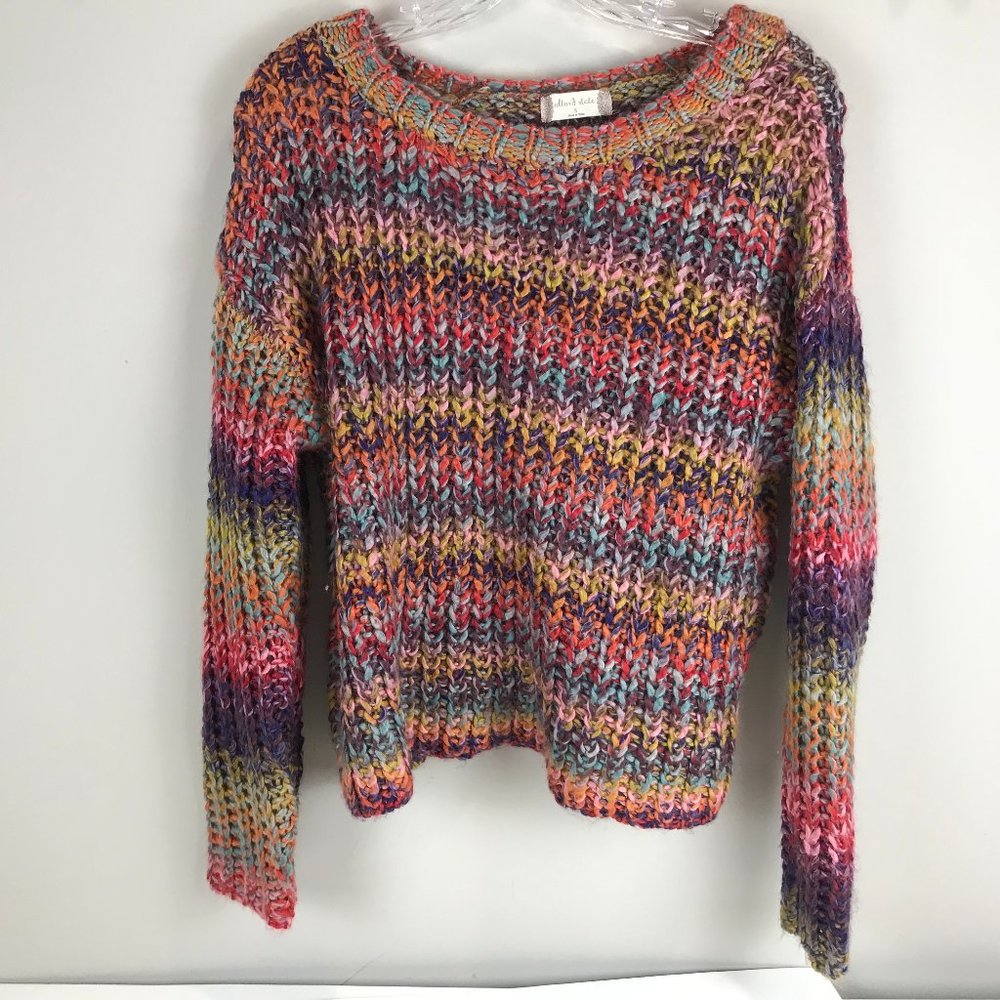 Altar'd State Multicolor Marled Scoop Neck Sweater